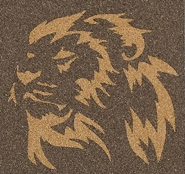 motifs lion pour terrasse en résine