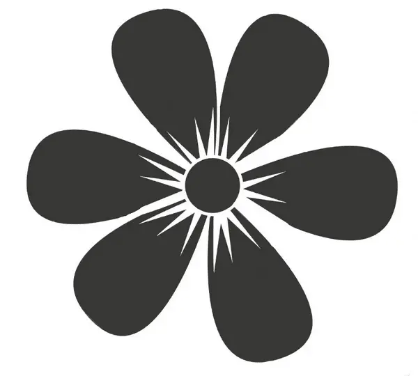 pochoir fleur pour granulat