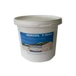 Résine de remontée verticale Aerosil moquette de pierre