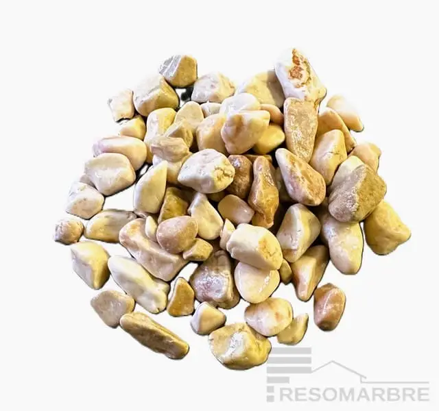 galets de marbre oranges