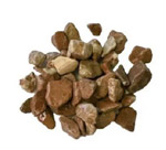 galets de marbre rouge